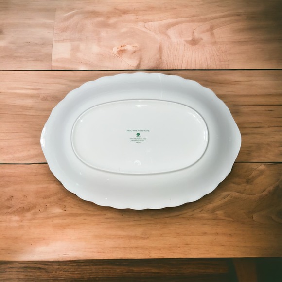 Blue Peony by NIKKO 14" Oval Serving Platter - Picture 2 of 2